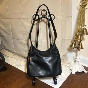 Tignanello Black Leather Shoulder Bag